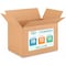 Idl Packaging 18 in x 12 in x 12 in Shipping Box, Kraft, Corrugate, Single Wall, 200#, 25 PK B-181212-25 - alternate 1